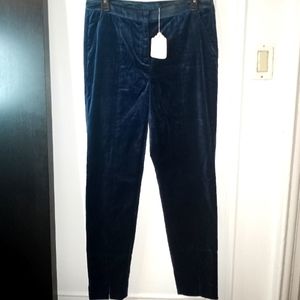 WORTH NY blue velvet trousers